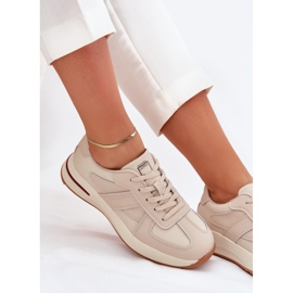 Zapatos deportivos de cuero femenino zapatillas de deporte Big Star de Daniel Lopez SS2D4043 Beige 10