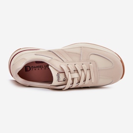 Zapatos deportivos de cuero femenino zapatillas de deporte Big Star de Daniel Lopez SS2D4043 Beige 2