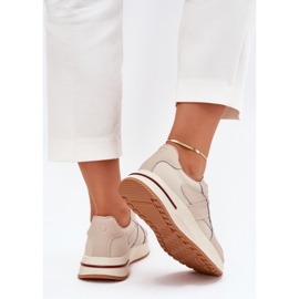 Zapatos deportivos de cuero femenino zapatillas de deporte Big Star de Daniel Lopez SS2D4043 Beige 6