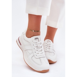 Big Star Zapatos deportivos de cuero femenino zapatillas de zapatillas grandes de Daniel Lopez SS2D4042 White blanco 6