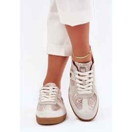 Zapatillas de deporte para mujeres Big Star de Daniel Lopez SS2D4032 Patrón de beige animal 4