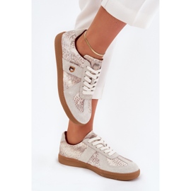 Zapatillas de deporte para mujeres Big Star de Daniel Lopez SS2D4032 Patrón de beige animal 7