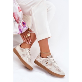 Zapatillas de deporte para mujeres Big Star de Daniel Lopez SS2D4032 Patrón de beige animal 8
