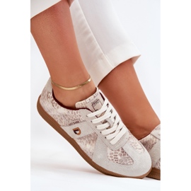 Zapatillas de deporte para mujeres Big Star de Daniel Lopez SS2D4032 Patrón de beige animal 10