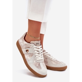 Zapatillas de deporte para mujeres Big Star de Daniel Lopez SS2D4032 Patrón de beige animal 1