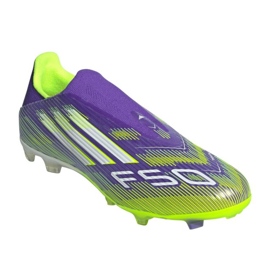 Adidas F50 League LL FG/MG M JH7734 Zapatos de fútbol violeta 2