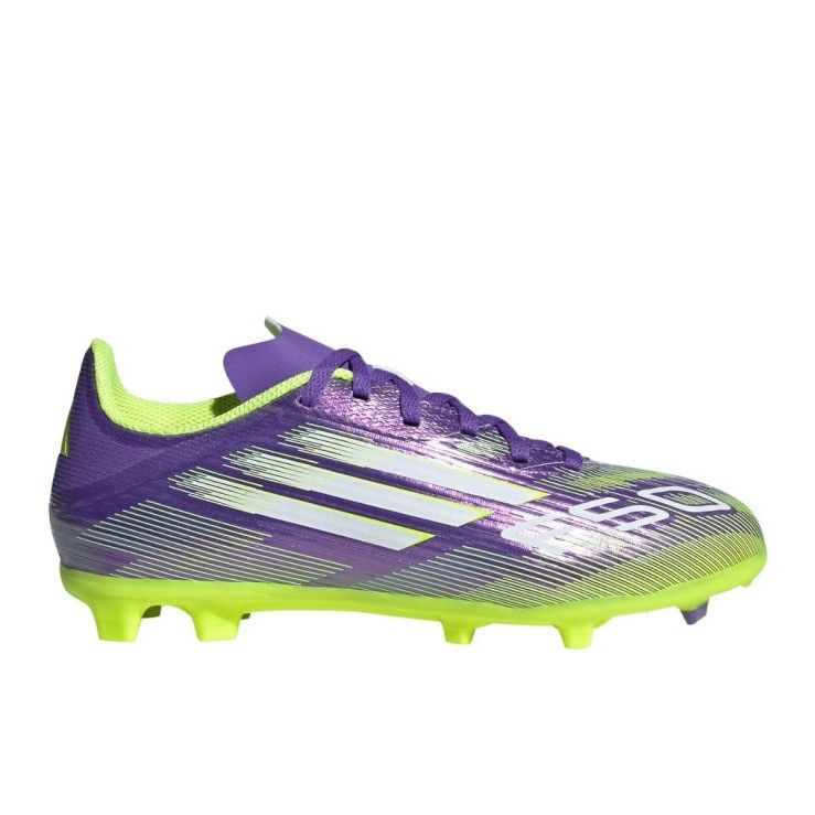 Adidas F50 League FG/MG JR JH7747 Zapatos de fútbol púrpura 1