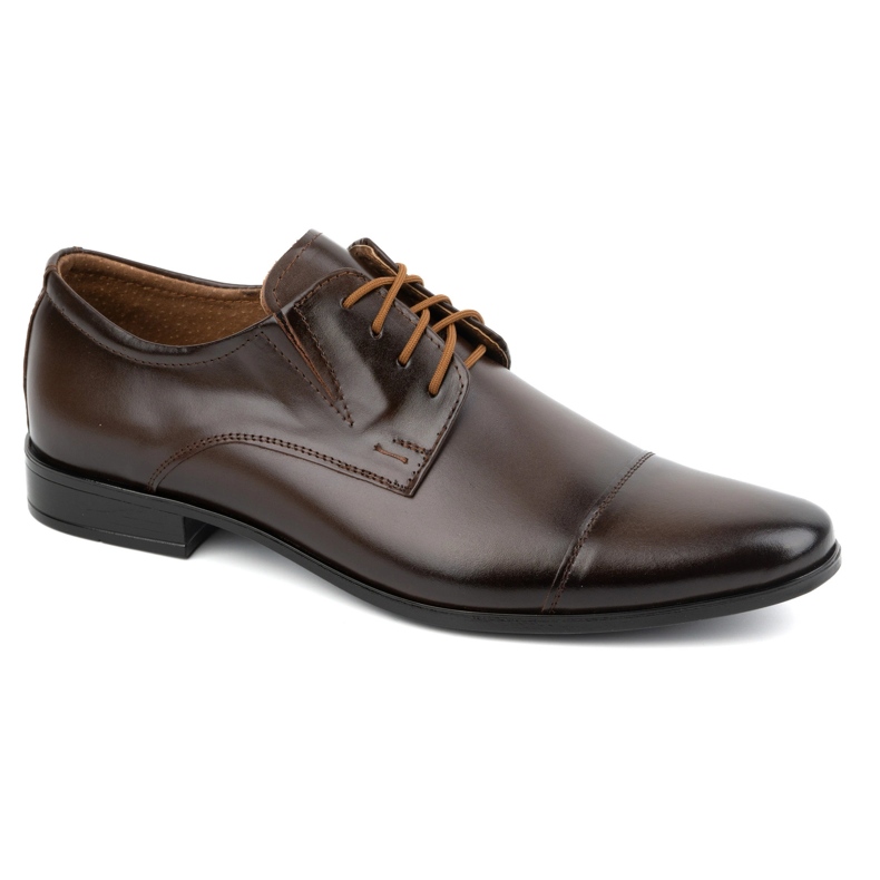 Olivier Zapatos para hombres cuero formal 288 marrón oscuro 2