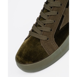 Seastar Zapatillas de zapatillas de color verde oscuro con una estrella 4