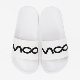 Shelvt Flip blancos -flops con la inscripción 2