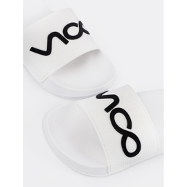 Shelvt Flip blancos -flops con la inscripción 4