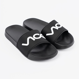 Shelvt Flip Black -Flops con la inscripción negro 1 Shelvt Flip Black -Flops con la inscripción negro 1