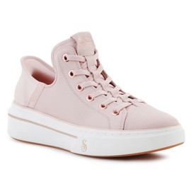 Skechers Slip-Inss: cuero Snoop one-og en 186001-Blsh rosado 1 Skechers Slip-Inss: cuero Snoop one-og en 186001-Blsh rosado 1