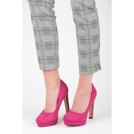 Vices Tacones de gamuza en la plataforma rosado 6