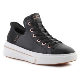 Skechers Slip-Inss: cuero Snoop one-og en 186001-Blk negro 1 Skechers Slip-Inss: cuero Snoop one-og en 186001-Blk negro 1