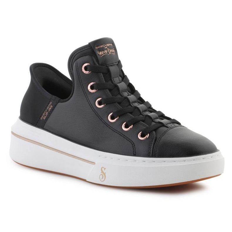 Skechers Slip-Inss: cuero Snoop one-og en 186001-Blk negro 1