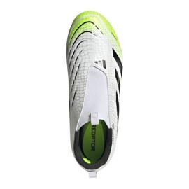 Adidas Predator League LL FG/MG JR JI1126 Zapatos de fútbol blanco 3