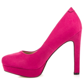 Vices Tacones de gamuza en la plataforma rosado 2