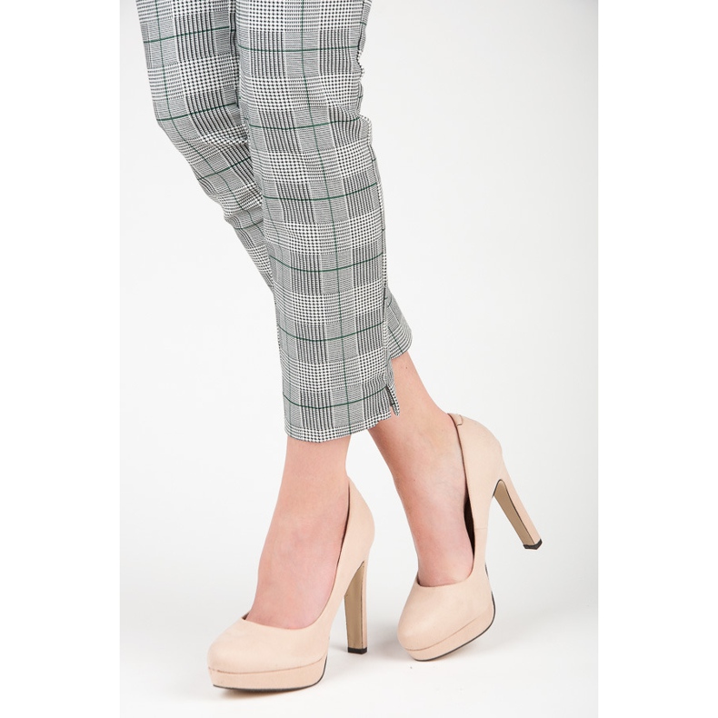 Vices Tacones de ante en la plataforma marrón 2