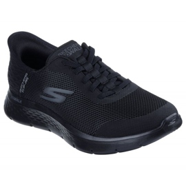 Los zapatos Skechers van a caminar Flex Hands Up M 216324bbk negro 1