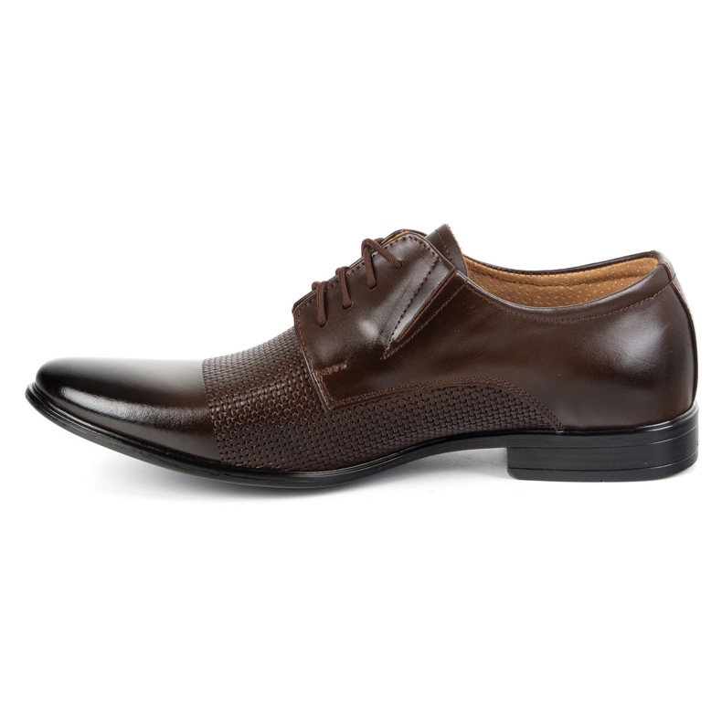 Olivier Zapatos de cuero elegantes para hombres 302t3 marrón oscuro 1