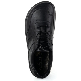 Olivier Zapatos de mujer descalzos de cuero minimalista de cuero ancho aria negra 6