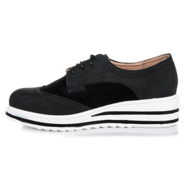 Vices Zapatos de ante con cordones negro 1
