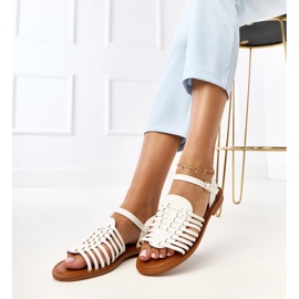 Sandalias romanas de Everlay Flat blanco 1 Sandalias romanas de Everlay Flat blanco 1