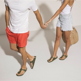 Flip para hombres: Flops Birkenstock Gizeh Eva 1019143 Verde 5