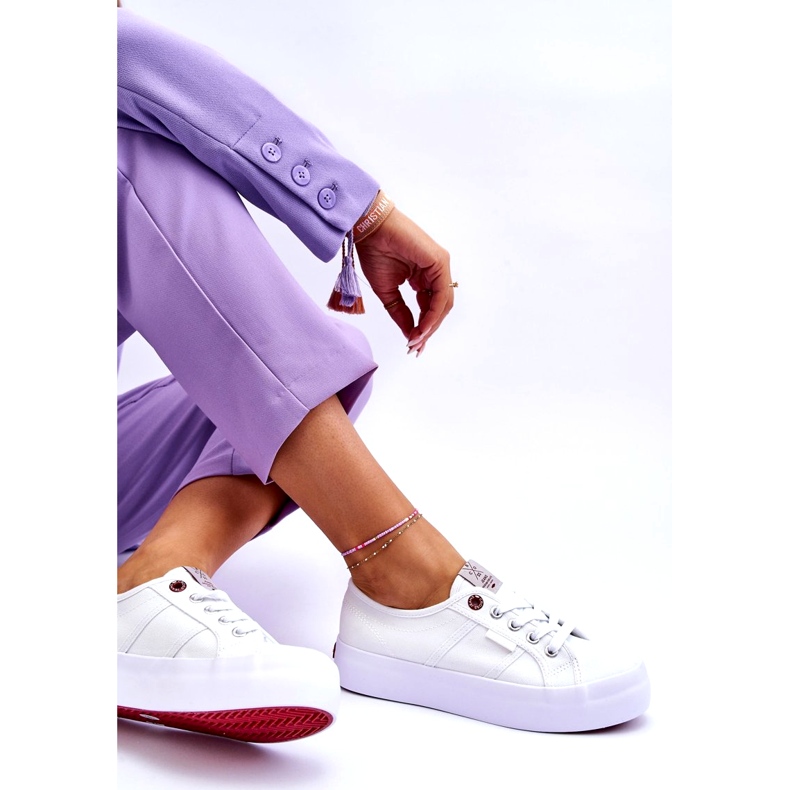Zapatillas de deporte femenino en la plataforma Cross Jeans LL2R4040 White blanco 5 Zapatillas de deporte femenino en la plataforma Cross Jeans LL2R4040 White blanco 5
