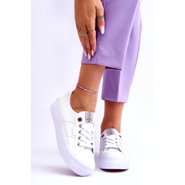 Zapatillas de deporte femenino en la plataforma Cross Jeans LL2R4040 White blanco 1