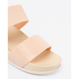 SHELOVET Cómodas pantuflas beige 1