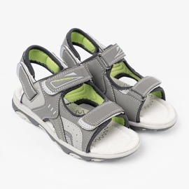 Shelvt Sandalias de chicos grises 3