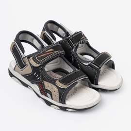 Shelvt Sandalias de chicos negros 3
