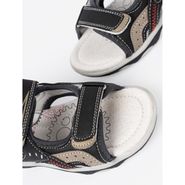 Shelvt Sandalias de chicos negros 6