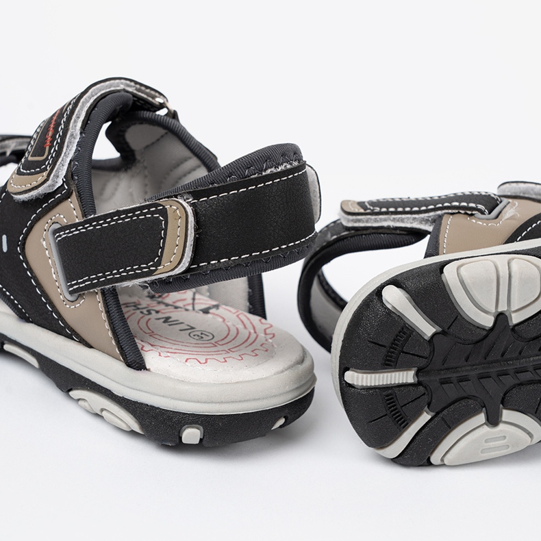 Shelvt Sandalias de chicos negros 1