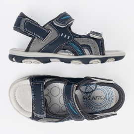 Shelvt Sandalias de niños de granada azul 6