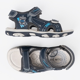Shelvt Sandalias para niños azul marino 5