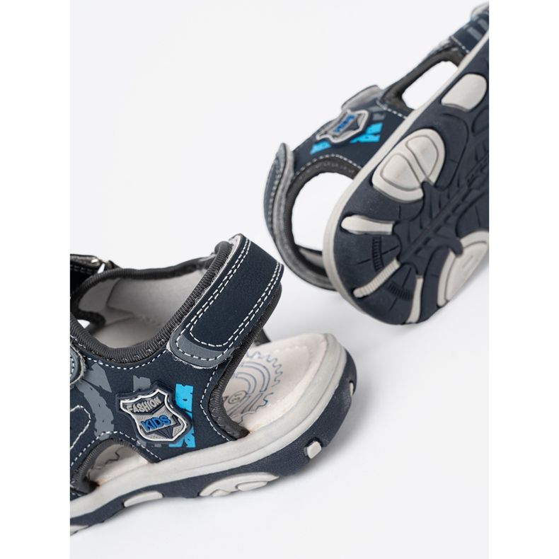 Shelvt Sandalias para niños azul marino 1