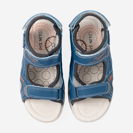 Shelvt Sandalias de chicos azules 4
