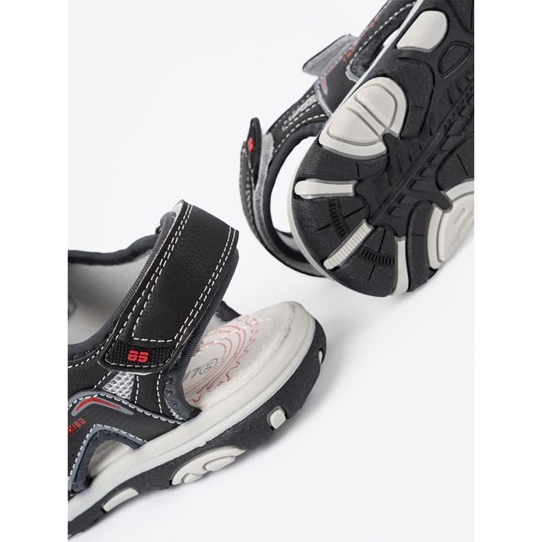 Shelvt Sandalias de chicos negros 1