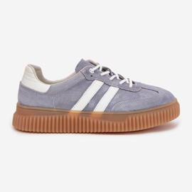 Boto Zapatillas de ante femeninas en la plataforma Blue Venera azul 9