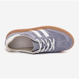 Boto Zapatillas de ante femeninas en la plataforma Blue Venera azul 2