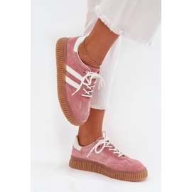 Boto Zapatillas de ante femeninas en la plataforma Pink Venera rosado 7