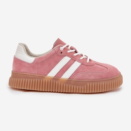 Boto Zapatillas de ante femeninas en la plataforma Pink Venera rosado 9