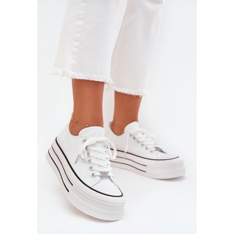 Boto Zapatillas de deporte para mujeres en la plataforma masiva White Marinae blanco 2