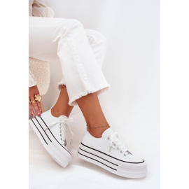 Boto Zapatillas de deporte para mujeres en la plataforma masiva White Marinae blanco 7
