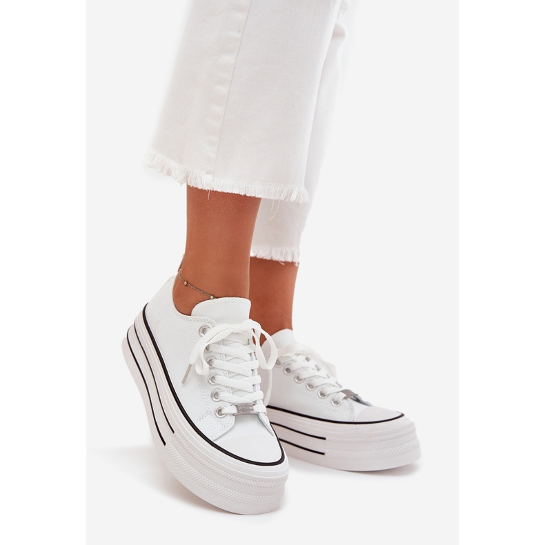 Boto Zapatillas de deporte para mujeres en la plataforma masiva White Marinae blanco 1