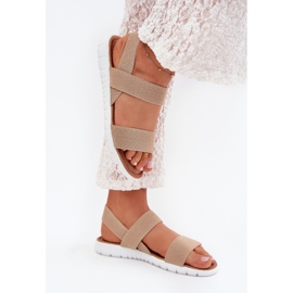 Boto Sandalias femeninas clásicas Pissed Beige Felira 5