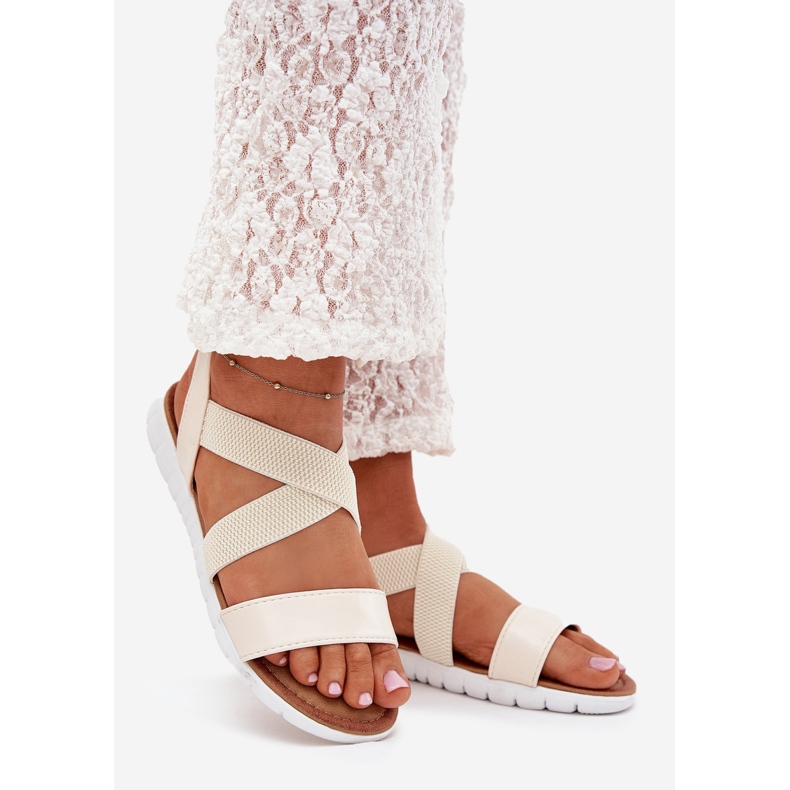 Boto Las sandalias de mujer clásicas resbalaron beige beige norina 1